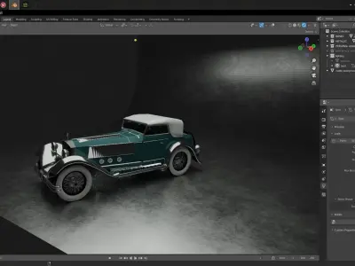 Mercedes-Benz 1925 Roadster 3D model