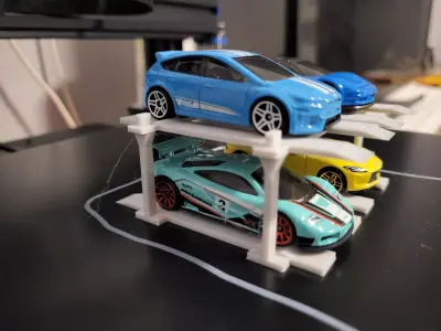 4 post 4 car lift 3D print model