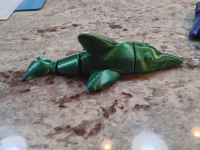 Flexi Dolphin Magnet - FREE Free 3D print model