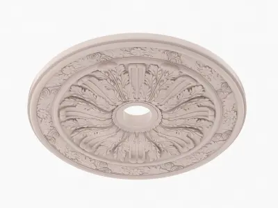 Classic Ceiling Medallion 21 3D model