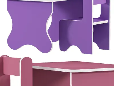  Princess Set of childrens furniture by  sima 3D model