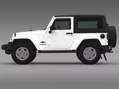 Jeep Wrangler Freedom 2014 3D model