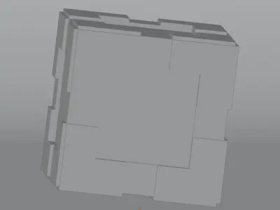 Energy Core Cube Free low-poly 3D model
