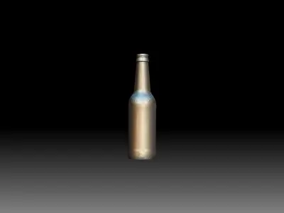 Bud Light Beer Bottle 3D Scan 3D model