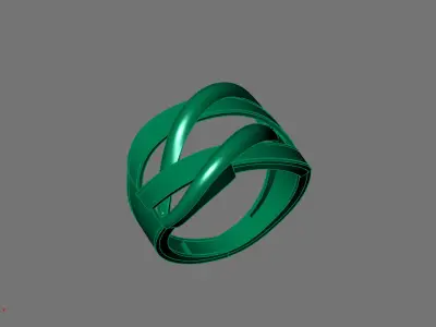 Women Ring Plain Ring Ready STL 3DM Models Womens Rings 3D print model 7