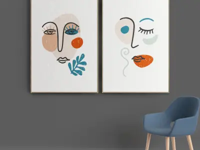 Photo Frame 27 Low-poly 3D model