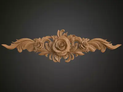 Rose fretwork 3D print model