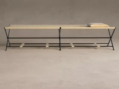 Folding Camp Bed 3D model