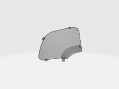 Renault Duster 2018 Rear Bumper Tow cover 3D print model