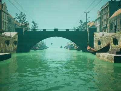Venice for Unreal Engine Low-poly 3D model
