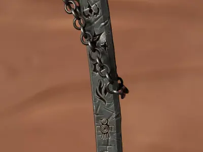 Elemental Runic Sword Pack - 5 Game-Ready Variant Low-poly 3D model