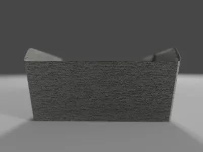 Decorative fabric storage tote Free 3D model