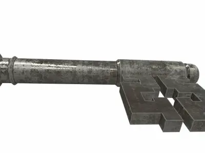 Ornamental key 3 3D model