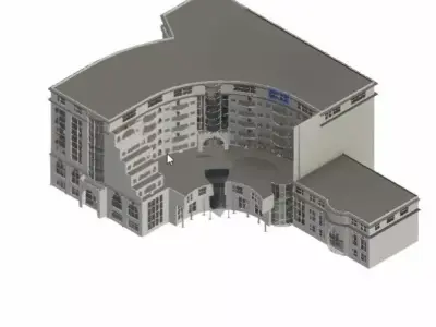 Hotel compelete revit projec 02 3D model