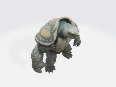 Humanoid turtle 3D model
