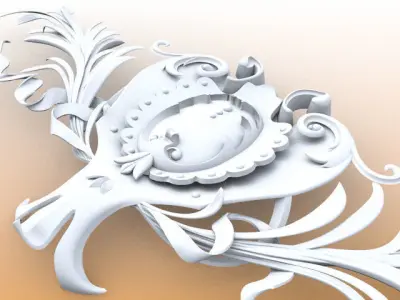 ProArt - Decor frame element 02 3D model