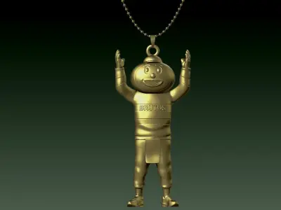 Necklaces OHIO STATE UNIVERSITY - Hanging Figurine - 3D print 3D print model