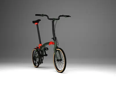 Brompton green special edition 2021 3d model 3D model