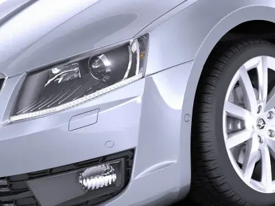 Skoda Octavia 2015 combi VRAY 3D model