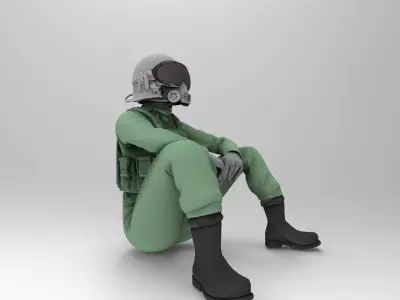 pilot character 2 3D print model