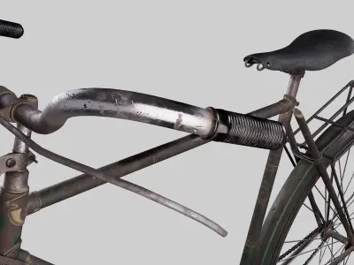 Vintage Rusty Bike 3D model