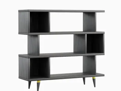 Modern Bookshelf 03  3D model