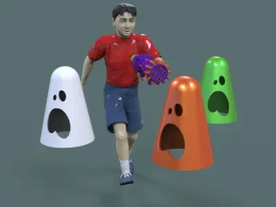 Ghost buster game Free 3D model