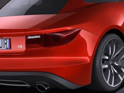 Generic Average Sport Coupe 2015  VRAY 3D model