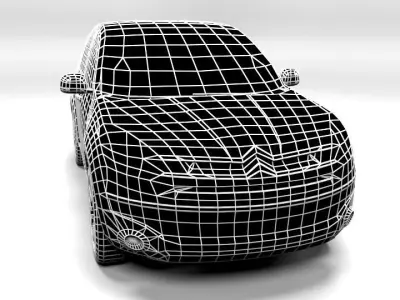 CITROEN C-CROSSER LOWPOLY Low-poly 3D model