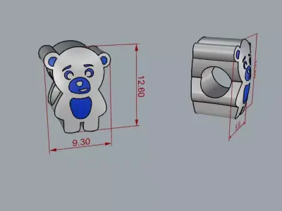 Bear charm  Free 3D print model