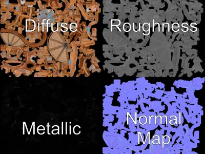 Wooden Lighthouse Tower model pack for Game and Architectural... Low-poly 3D model