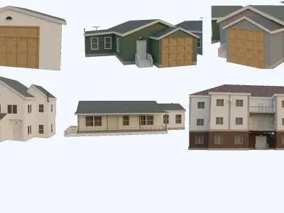 houses pack 3D model