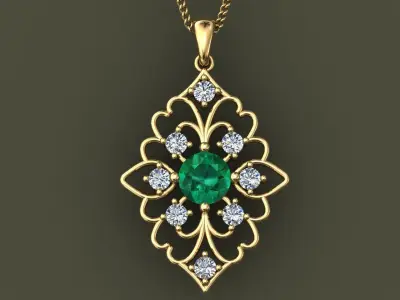 Pendant Diamond Free 3D print model