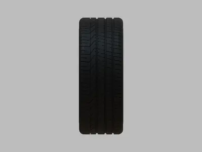 Miniature EnkeiTS-10 Rim and Tire - 3D Print - No Textures 3D print model