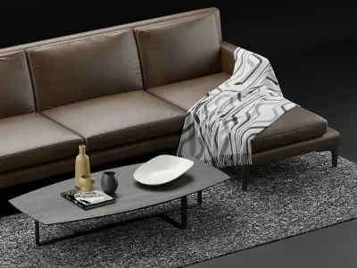 Natuzzi Winston sofa corner 3D model
