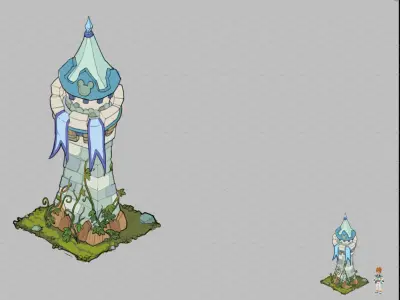 Game Cartoon - City - Angle House 03 3D model