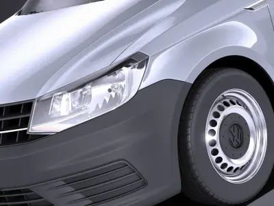 Volkswagen Caddy Cargo VAN 2018 VRAY 3D model