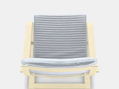 POANG Armchair Low-poly 3D model