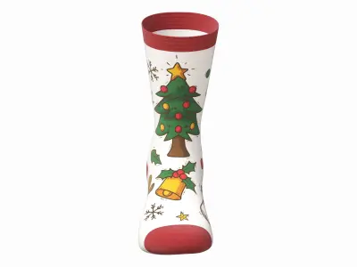 Christmas sock 3D model