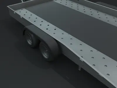 Car Trailer 3D model