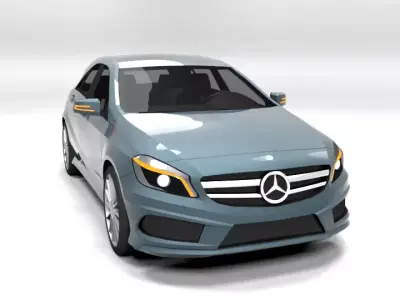 MERCEDES A CLASS W176 LOWPOLY Low-poly 3D model