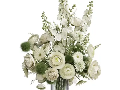 Flower In Vase 89 3D model