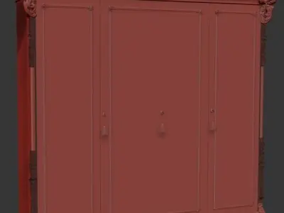 wardrobe 3d model 3D model 3D model