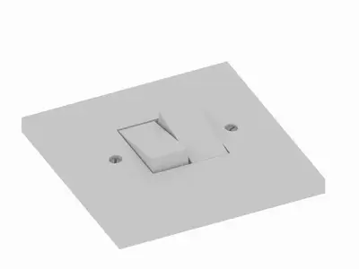 Light switch low-poly Free low-poly 3D model