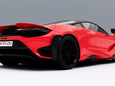 McLaren 765LT 2022 Low-poly 3D model