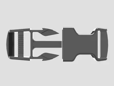 Side Release Buckle 3D model