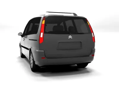 CITROEN C8 LOWPOLY Low-poly 3D model