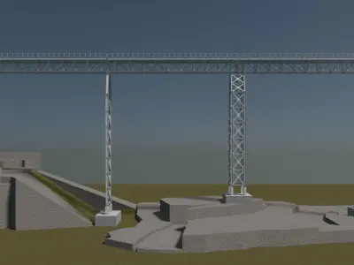 Truss and trestle 3D model