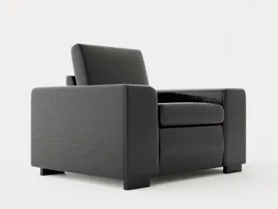 Link Armchair Low-poly 3D model