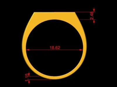 Band  Ring  3D print model